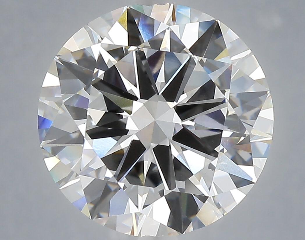 6.01 Carat Round Shaped, Excellent Cut, F Color, VVS2 Clarity, IGI Certified Lab Grown Diamond