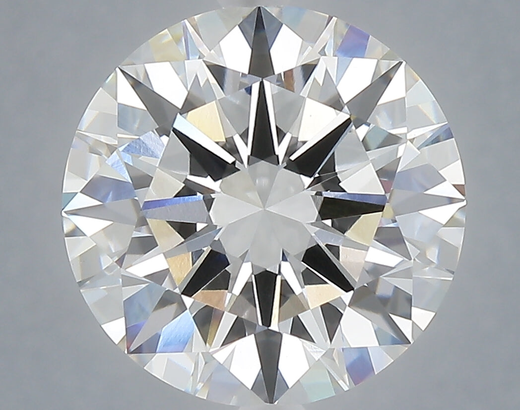 6.06 Carat Round Shaped, Excellent Cut, F Color, VVS2 Clarity, IGI Certified Lab Grown Diamond