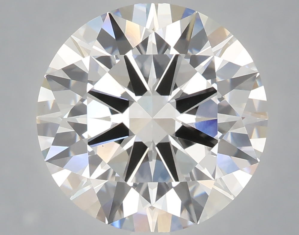5.60 Carat Round Shaped, Excellent Cut, F Color, VS1 Clarity, IGI Certified Lab Grown Diamond