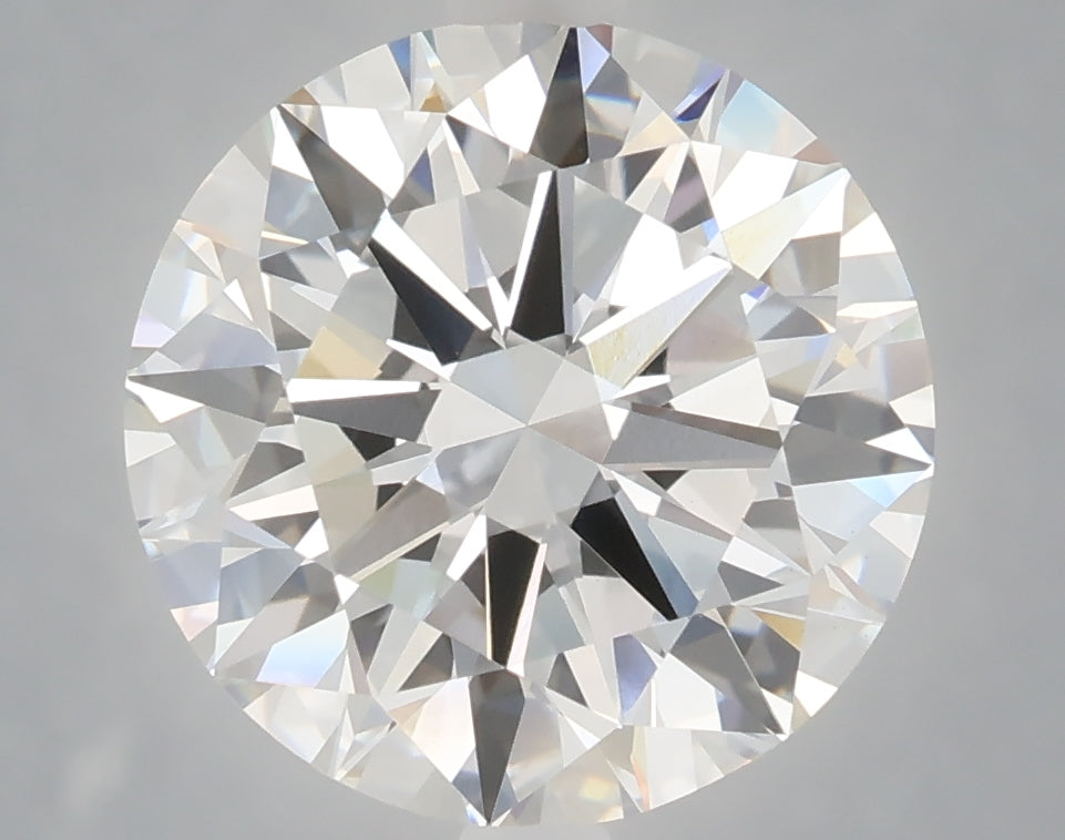5.03 Carat Round Shaped, Excellent Cut, F Color, VVS2 Clarity, IGI Certified Lab Grown Diamond