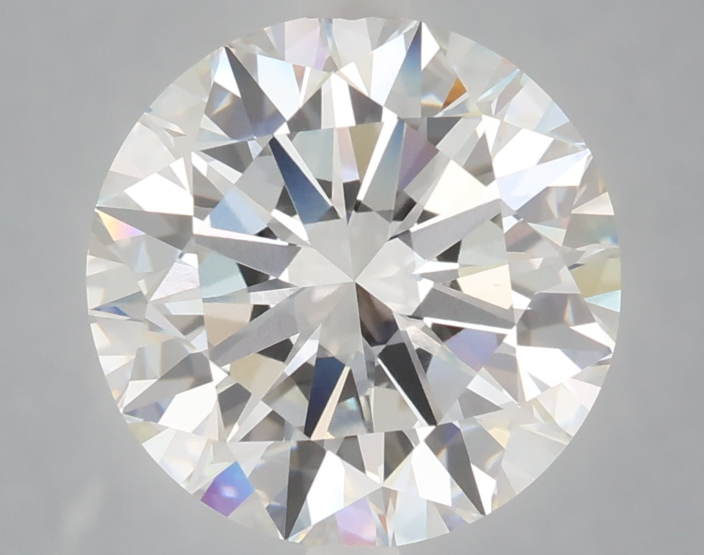 6.08 Carat Round Shaped, Excellent Cut, E Color, VVS2 Clarity, IGI Certified Lab Grown Diamond