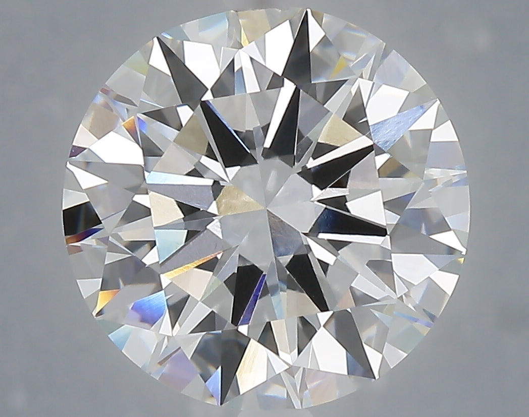 6.04 Carat Round Shaped, Excellent Cut, E Color, VVS2 Clarity, IGI Certified Lab Grown Diamond