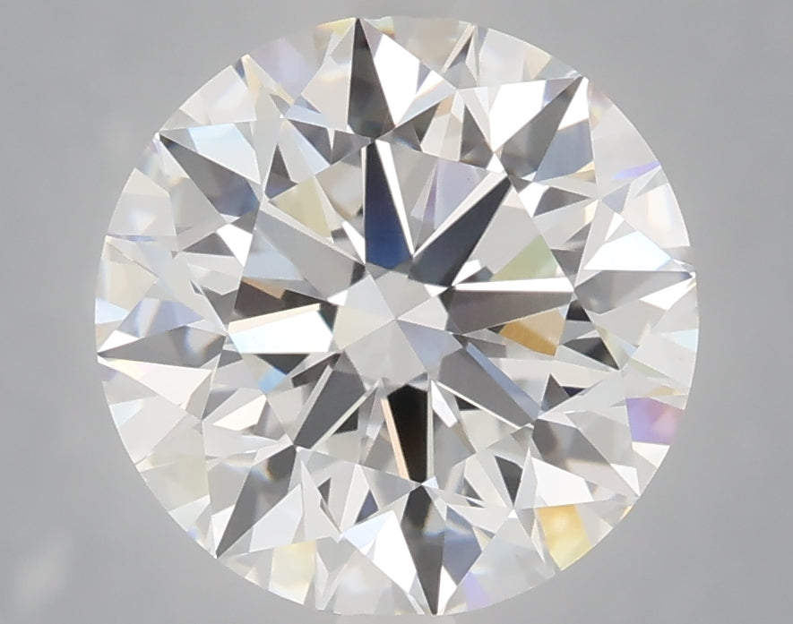 4.09 Carat Round Shaped, Excellent Cut, E Color, VVS2 Clarity, IGI Certified Lab Grown Diamond