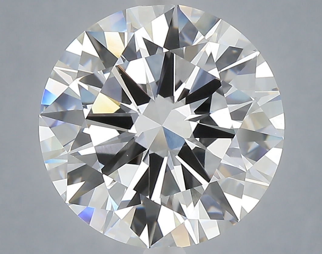 6.00 Carat Round Shaped, Excellent Cut, F Color, VVS2 Clarity, IGI Certified Lab Grown Diamond