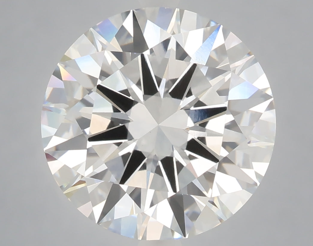 6.05 Carat Round Shaped, Excellent Cut, F Color, VVS2 Clarity, IGI Certified Lab Grown Diamond