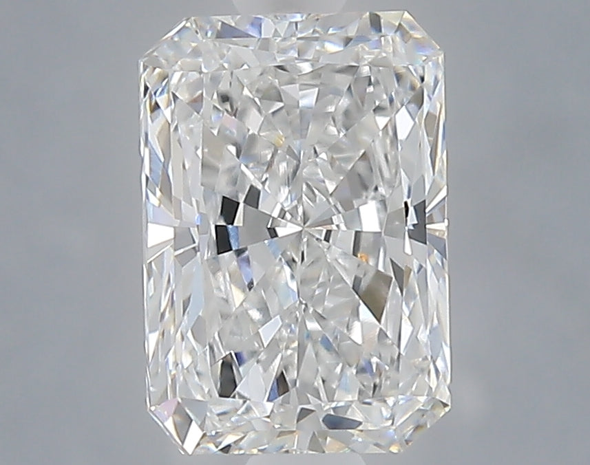 1.53 Carat Radiant Shaped, Excellent Cut, D Color, VS2 Clarity, IGI Certified Lab Grown Diamond