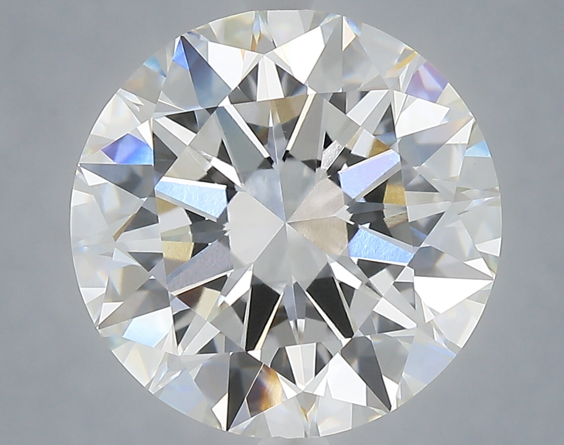 6.04 Carat Round Shaped, Excellent Cut, E Color, VVS2 Clarity, IGI Certified Lab Grown Diamond