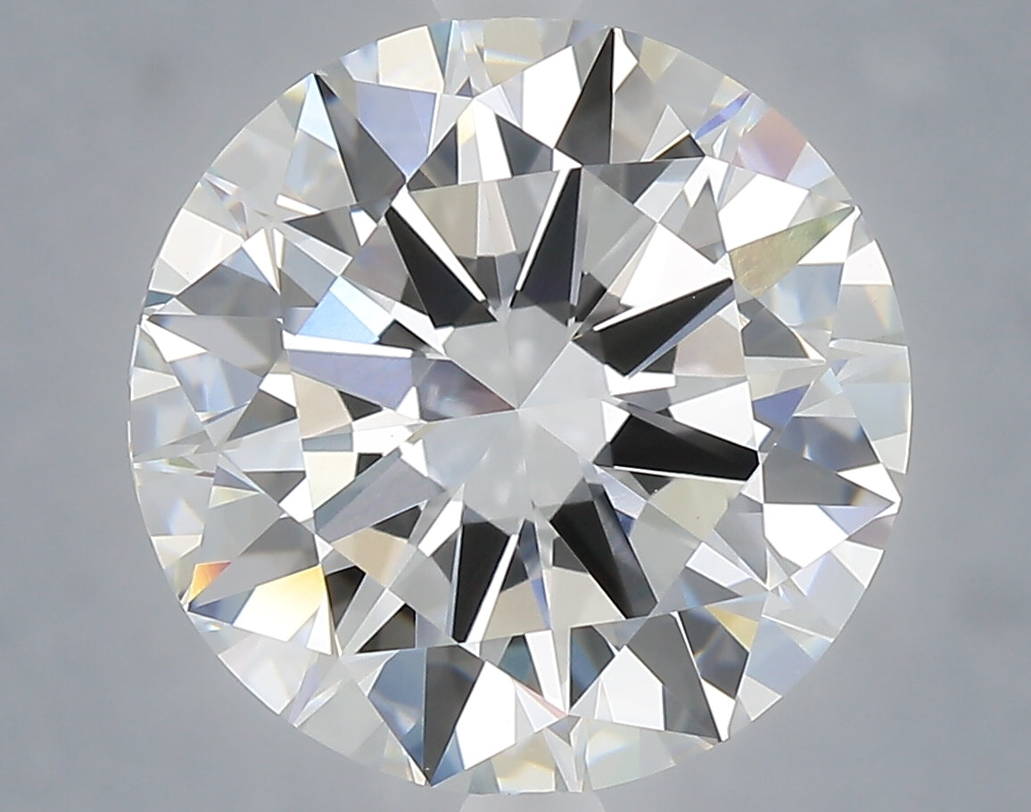 6.05 Carat Round Shaped, Excellent Cut, E Color, VVS2 Clarity, IGI Certified Lab Grown Diamond