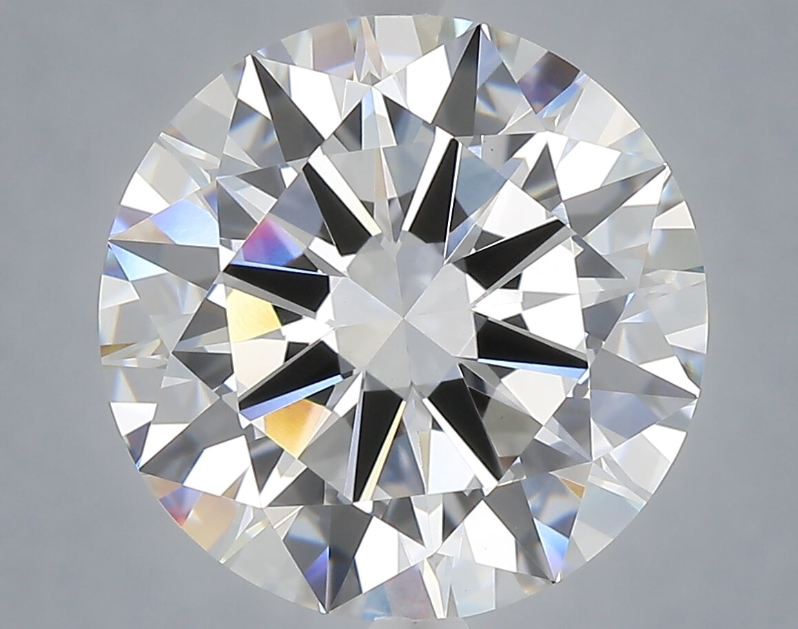 6.09 Carat Round Shaped, Excellent Cut, E Color, VVS2 Clarity, IGI Certified Lab Grown Diamond