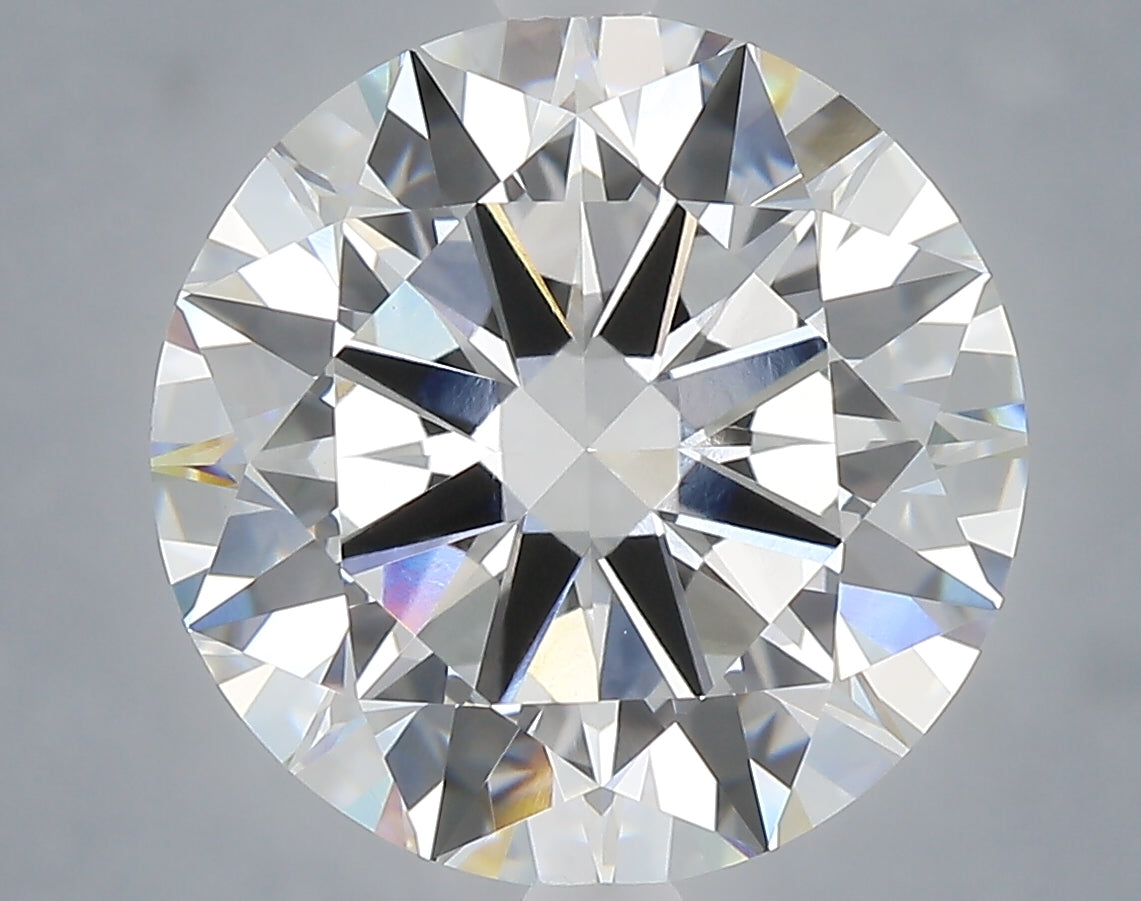 6.02 Carat Round Shaped, Excellent Cut, E Color, VVS2 Clarity, IGI Certified Lab Grown Diamond