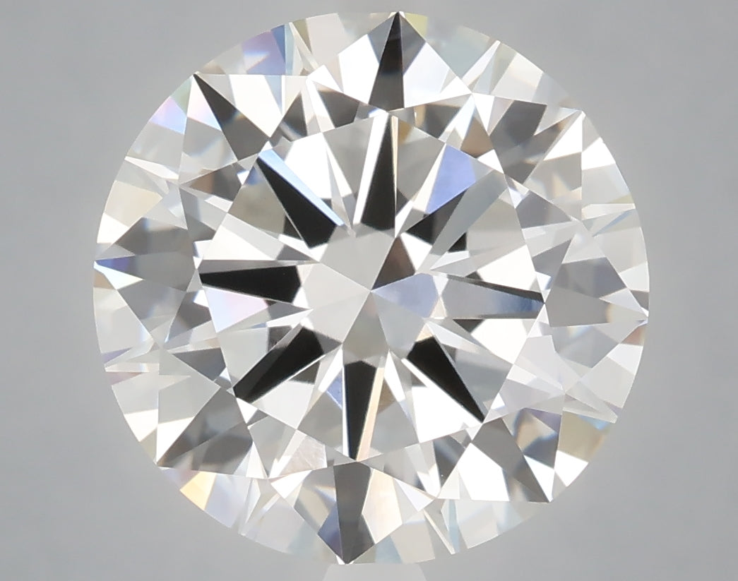 6.02 Carat Round Shaped, Excellent Cut, E Color, VVS2 Clarity, IGI Certified Lab Grown Diamond