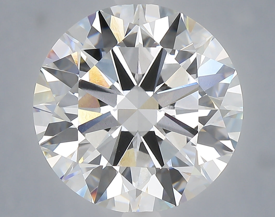 6.03 Carat Round Shaped, Excellent Cut, E Color, VVS2 Clarity, IGI Certified Lab Grown Diamond