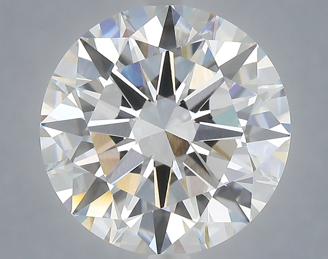 6.02 Carat Round Shaped, Excellent Cut, E Color, VVS2 Clarity, IGI Certified Lab Grown Diamond