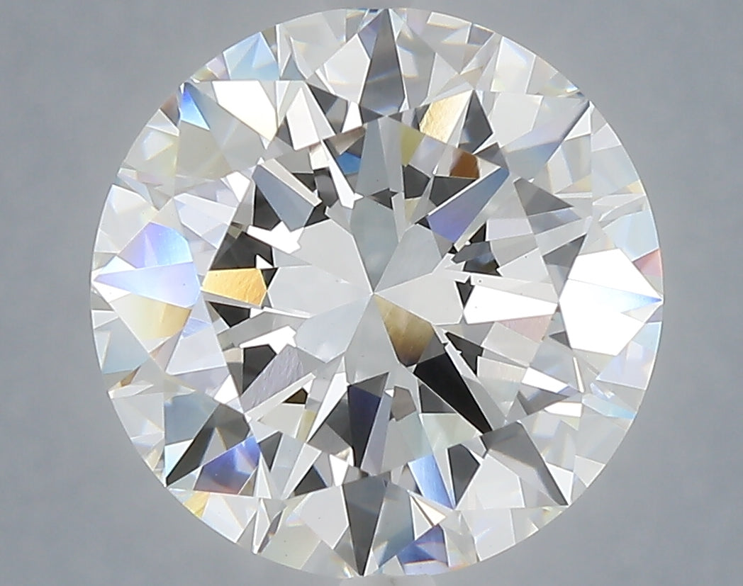 6.08 Carat Round Shaped, Excellent Cut, E Color, VVS2 Clarity, IGI Certified Lab Grown Diamond