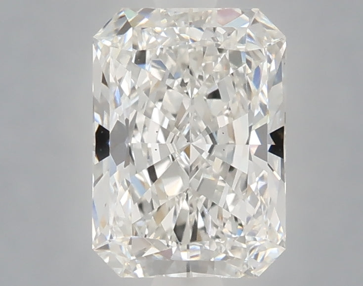 1.58 Carat Radiant Shaped, Ideal Cut, F Color, VS2 Clarity, IGI Certified Lab Grown Diamond