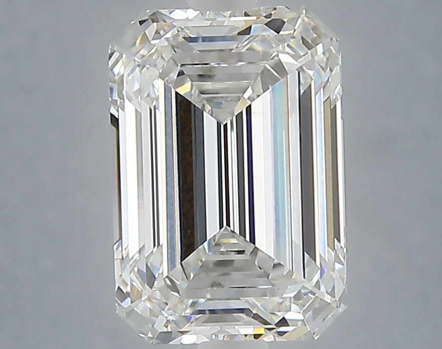3.08 Carat Emerald Shaped, Ideal Cut, F Color, VS1 Clarity, IGI Certified Lab Grown Diamond