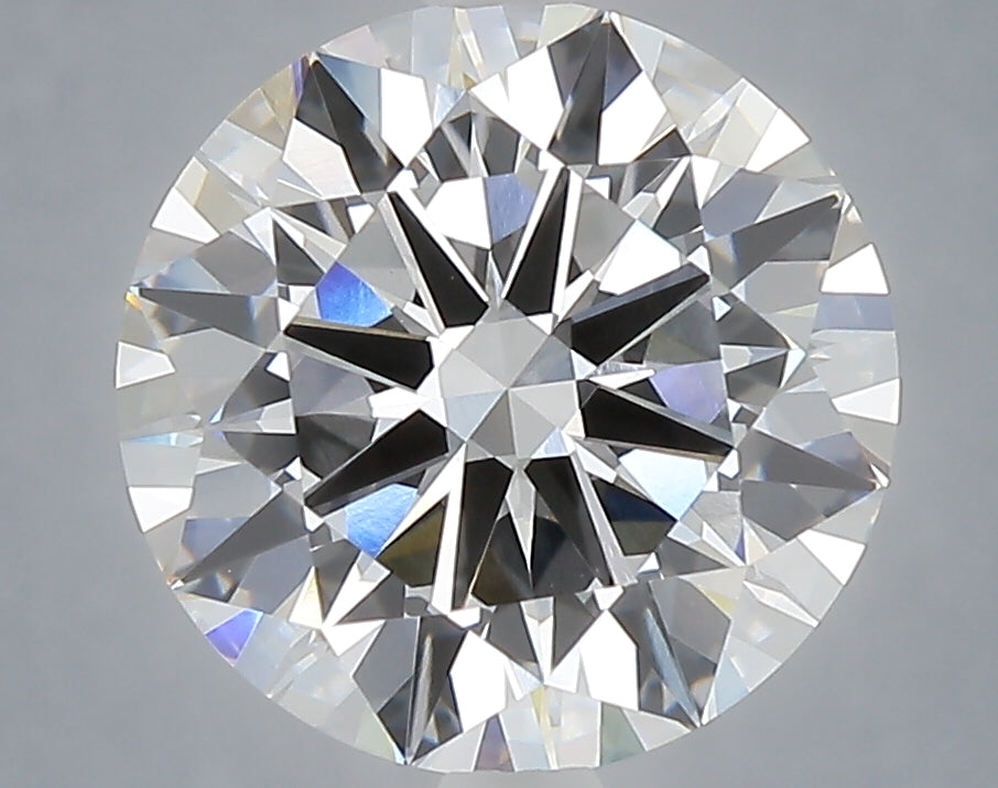 4.04 Carat Round Shaped, Excellent Cut, F Color, VVS2 Clarity, IGI Certified Lab Grown Diamond
