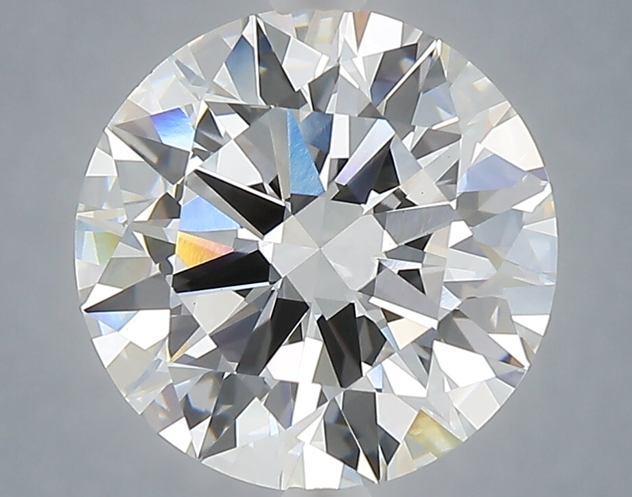 4.04 Carat Round Shaped, Excellent Cut, F Color, VVS2 Clarity, IGI Certified Lab Grown Diamond