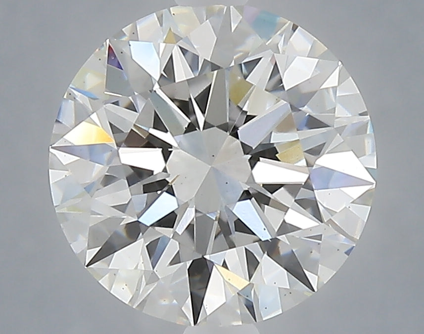 3.09 Carat Round Shaped, Excellent Cut, E Color, VS2 Clarity, IGI Certified Lab Grown Diamond