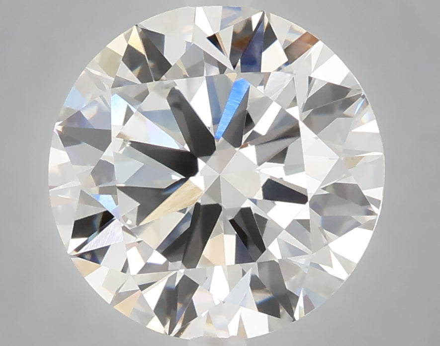 4.00 Carat Round Shaped, Excellent Cut, F Color, VS1 Clarity, IGI Certified Lab Grown Diamond