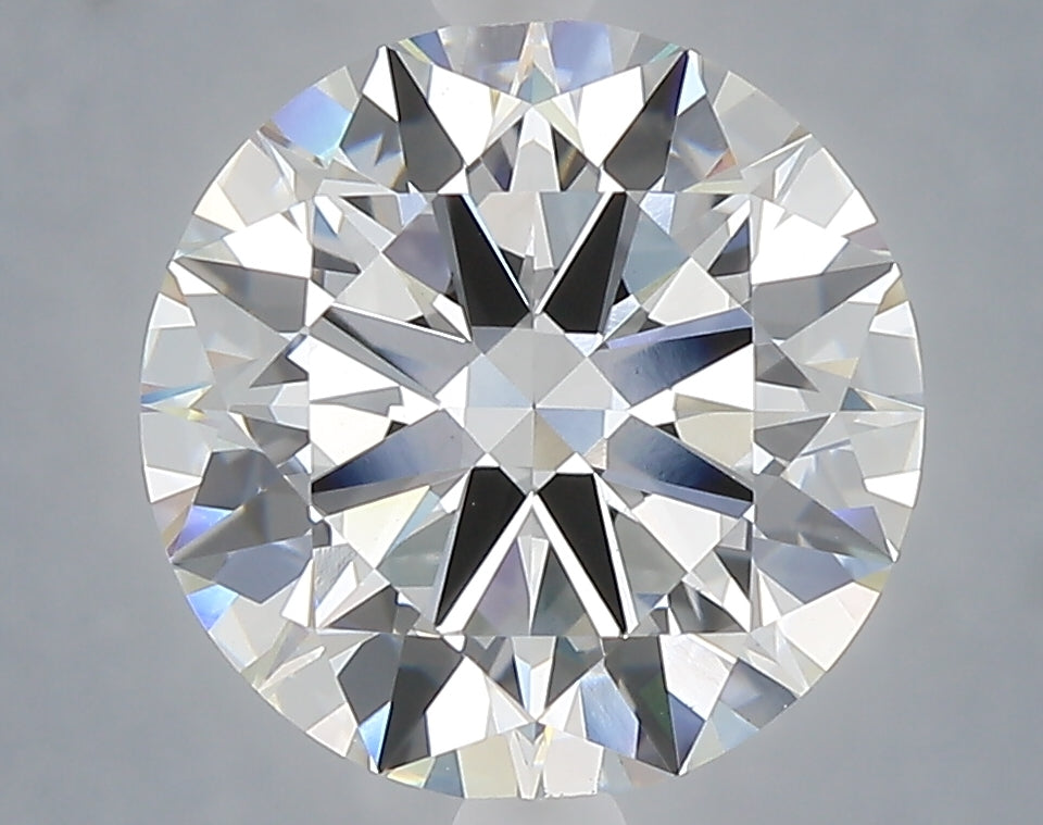 4.03 Carat Round Shaped, Excellent Cut, E Color, VVS2 Clarity, IGI Certified Lab Grown Diamond