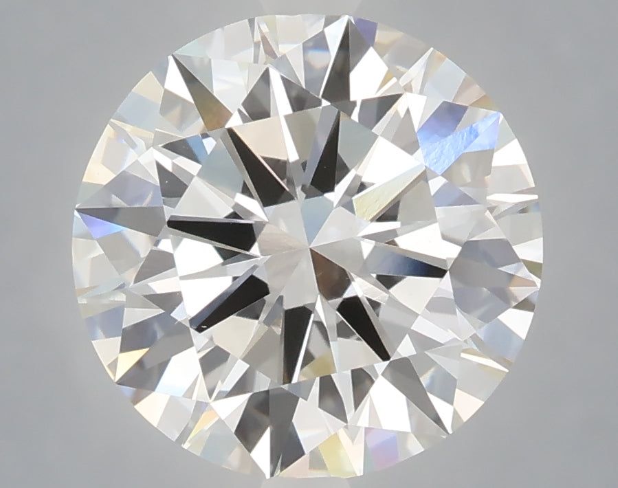 4.05 Carat Round Shaped, Excellent Cut, F Color, VVS2 Clarity, IGI Certified Lab Grown Diamond