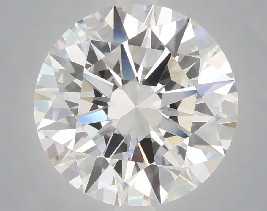 4.06 Carat Round Shaped, Excellent Cut, F Color, VS1 Clarity, IGI Certified Lab Grown Diamond