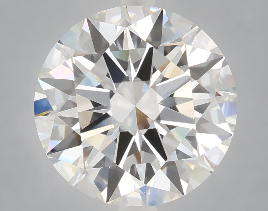 4.05 Carat Round Shaped, Excellent Cut, E Color, VVS2 Clarity, IGI Certified Lab Grown Diamond