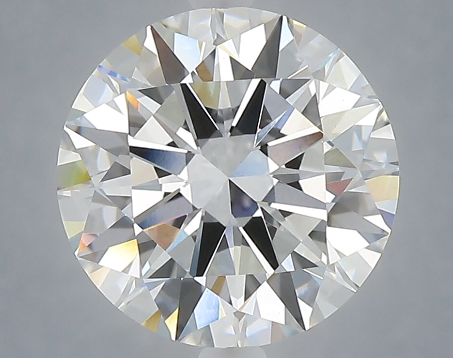 4.04 Carat Round Shaped, Excellent Cut, F Color, VVS2 Clarity, IGI Certified Lab Grown Diamond
