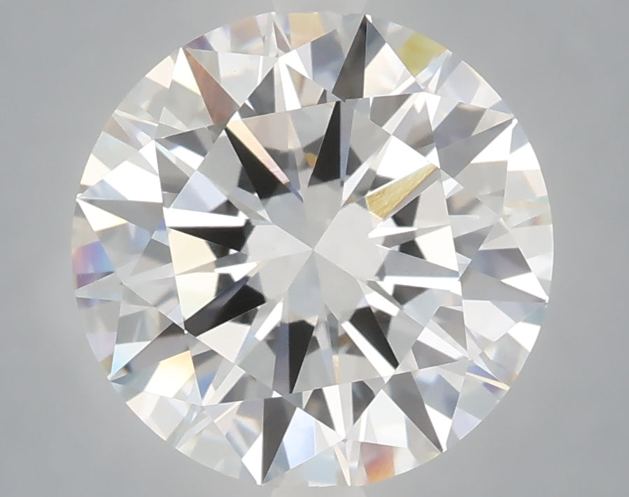 4.04 Carat Round Shaped, Excellent Cut, F Color, VVS2 Clarity, IGI Certified Lab Grown Diamond