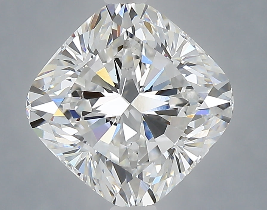 3.06 Carat Cushion Shaped, Ideal Cut, D Color, VVS2 Clarity, IGI Certified Lab Grown Diamond