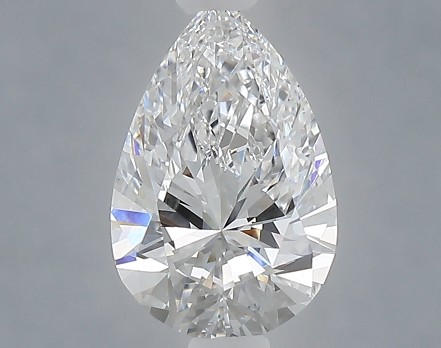 1.00 Carat Pear Shaped, Ideal Cut, D Color, VVS2 Clarity, IGI Certified Lab Grown Diamond