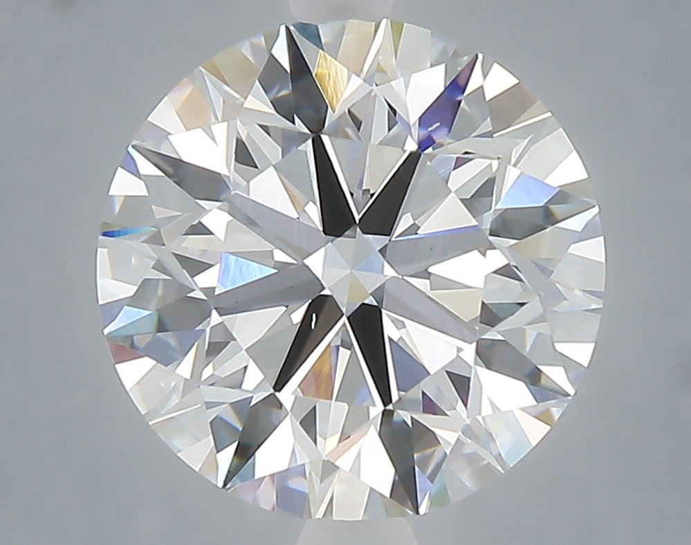4.02 Carat Round Shaped, Excellent Cut, E Color, VVS2 Clarity, IGI Certified Lab Grown Diamond