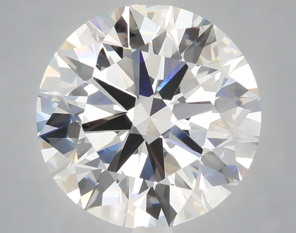 6.05 Carat Round Shaped, Excellent Cut, F Color, VS1 Clarity, IGI Certified Lab Grown Diamond