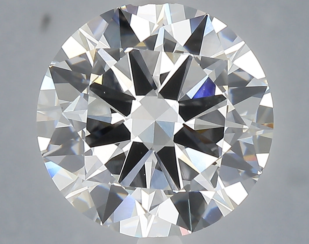 6.01 Carat Round Shaped, Excellent Cut, F Color, VVS2 Clarity, IGI Certified Lab Grown Diamond