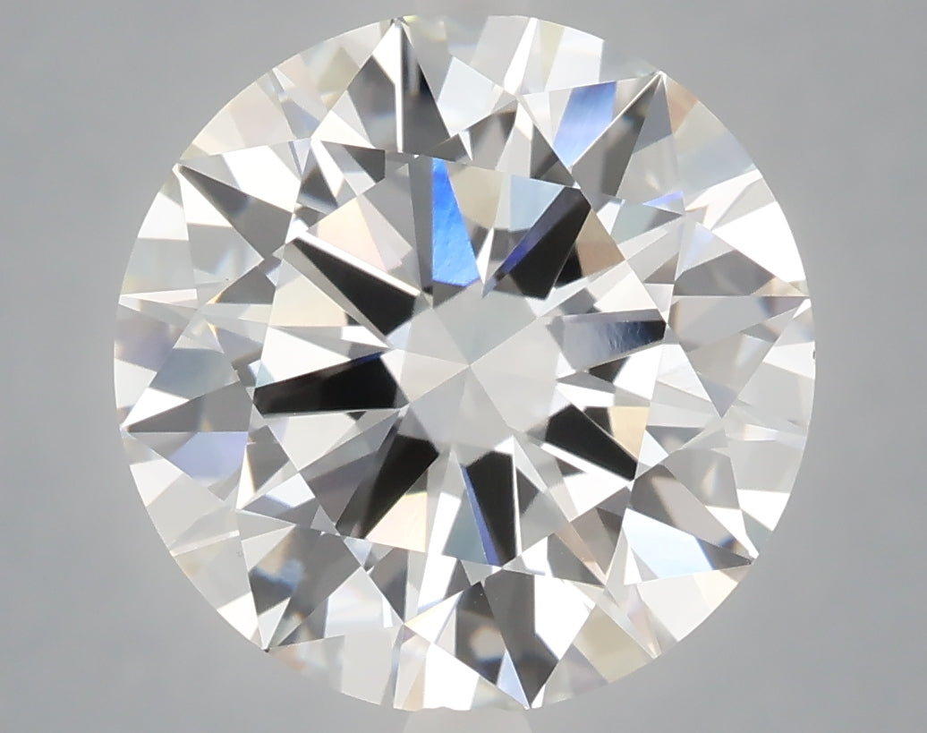 6.05 Carat Round Shaped, Excellent Cut, F Color, VVS2 Clarity, IGI Certified Lab Grown Diamond