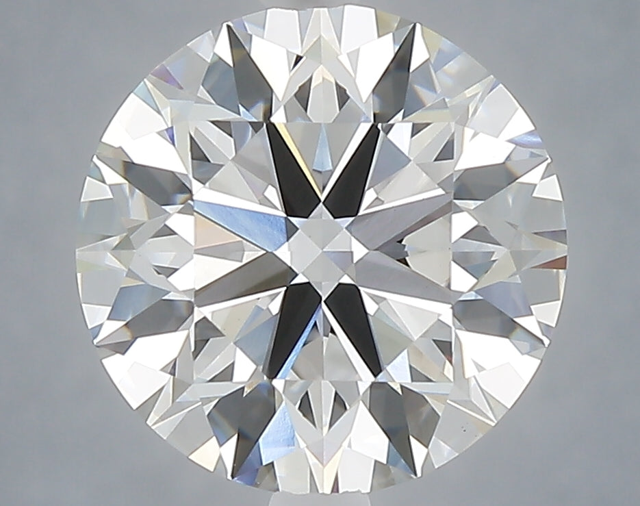 4.00 Carat Round Shaped, Excellent Cut, F Color, VVS2 Clarity, IGI Certified Lab Grown Diamond