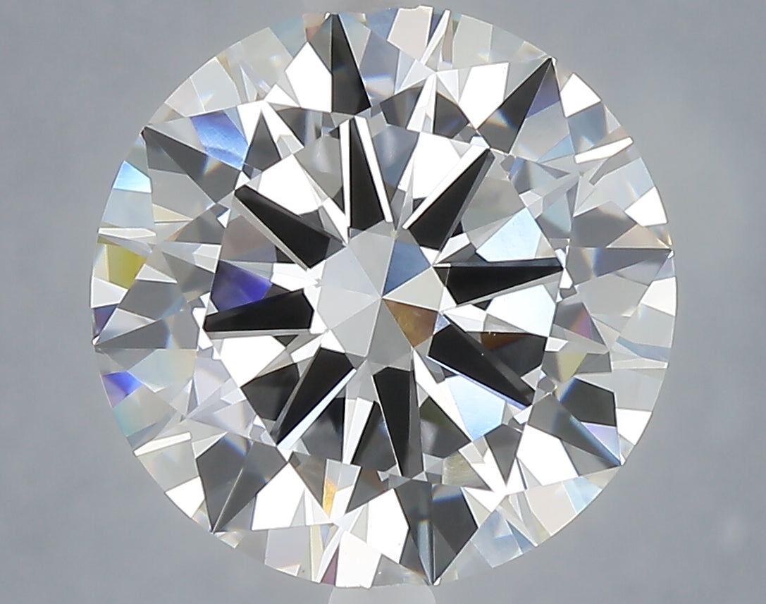 5.77 Carat Round Shaped, Excellent Cut, F Color, VVS2 Clarity, IGI Certified Lab Grown Diamond