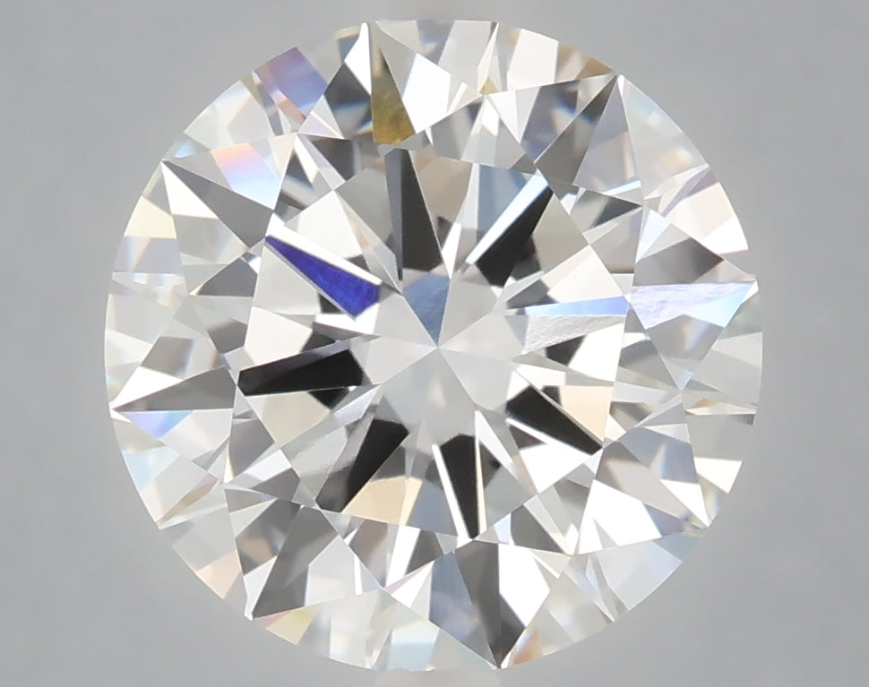 5.03 Carat Round Shaped, Excellent Cut, F Color, VVS2 Clarity, IGI Certified Lab Grown Diamond