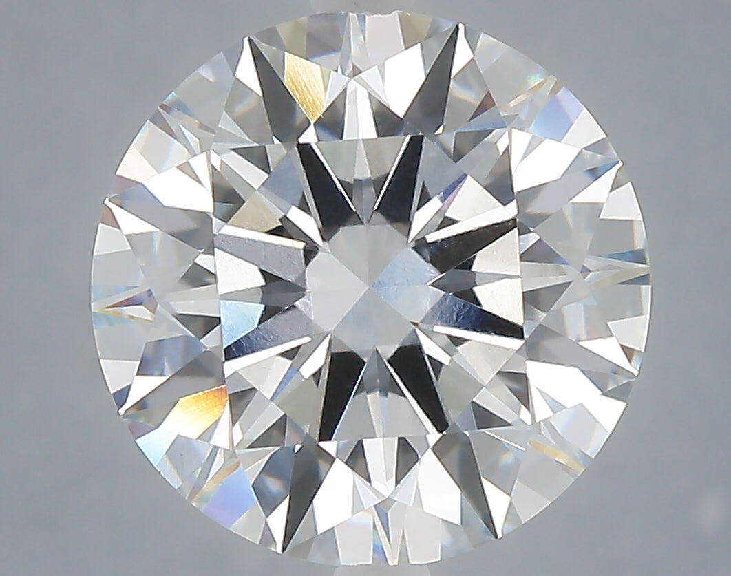 6.10 Carat Round Shaped, Ideal Cut, E Color, VVS2 Clarity, IGI Certified Lab Grown Diamond
