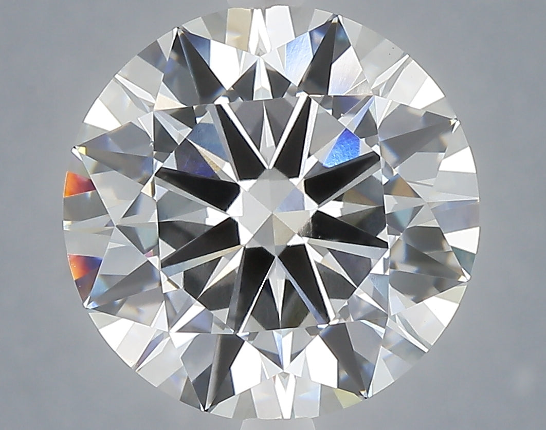 6.02 Carat Round Shaped, Excellent Cut, E Color, VVS2 Clarity, IGI Certified Lab Grown Diamond