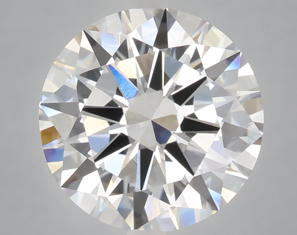 6.02 Carat Round Shaped, Excellent Cut, E Color, VVS2 Clarity, IGI Certified Lab Grown Diamond