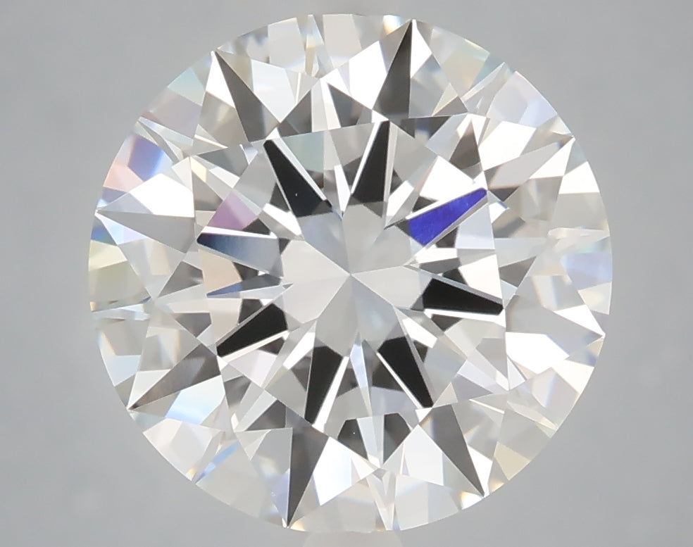 5.04 Carat Round Shaped, Excellent Cut, F Color, VVS2 Clarity, IGI Certified Lab Grown Diamond