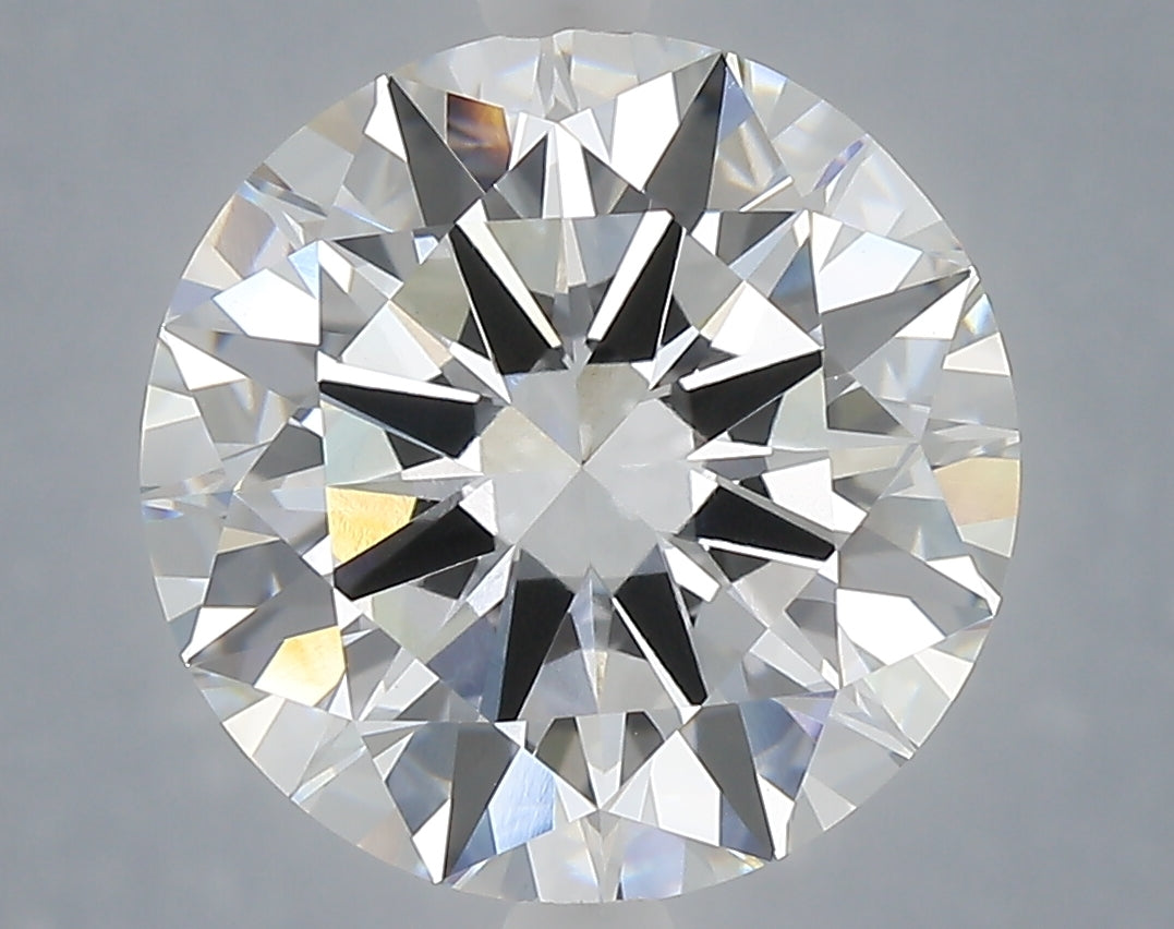 6.02 Carat Round Shaped, Excellent Cut, E Color, VVS2 Clarity, IGI Certified Lab Grown Diamond
