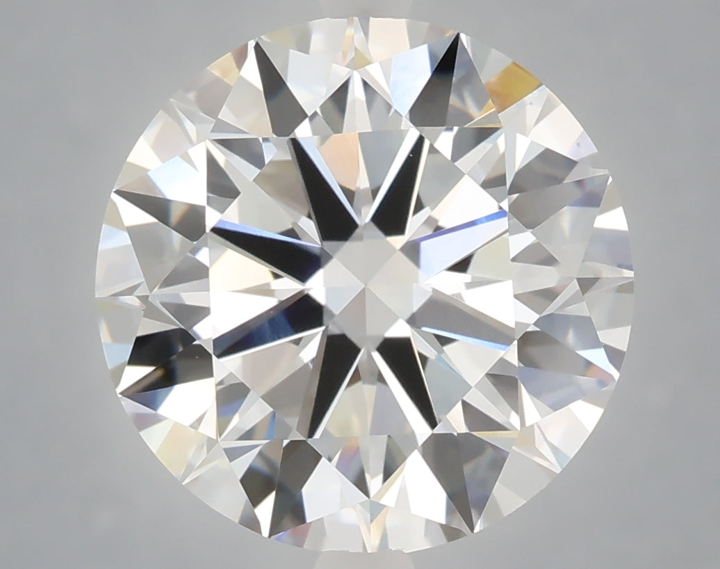 6.02 Carat Round Shaped, Excellent Cut, F Color, VVS2 Clarity, IGI Certified Lab Grown Diamond