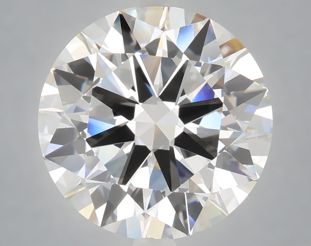 6.01 Carat Round Shaped, Excellent Cut, F Color, VVS2 Clarity, IGI Certified Lab Grown Diamond
