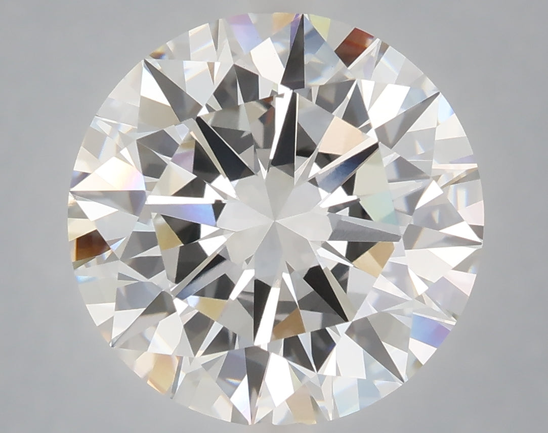 7.05 Carat Round Shaped, Excellent Cut, F Color, VVS2 Clarity, IGI Certified Lab Grown Diamond