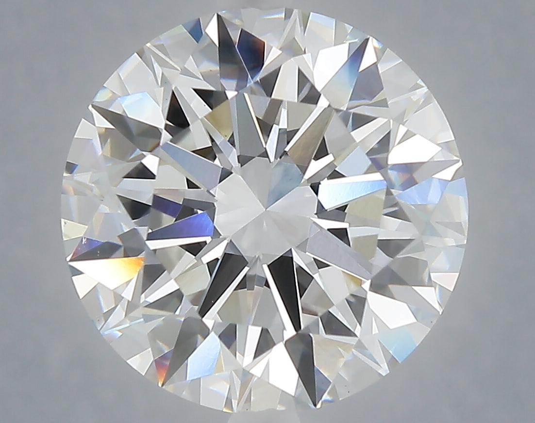 7.08 Carat Round Shaped, Excellent Cut, F Color, VS1 Clarity, IGI Certified Lab Grown Diamond