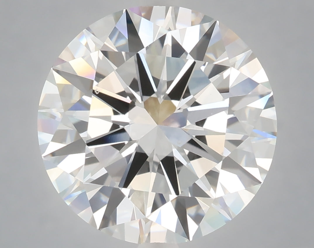 7.01 Carat Round Shaped, Excellent Cut, F Color, VS1 Clarity, IGI Certified Lab Grown Diamond