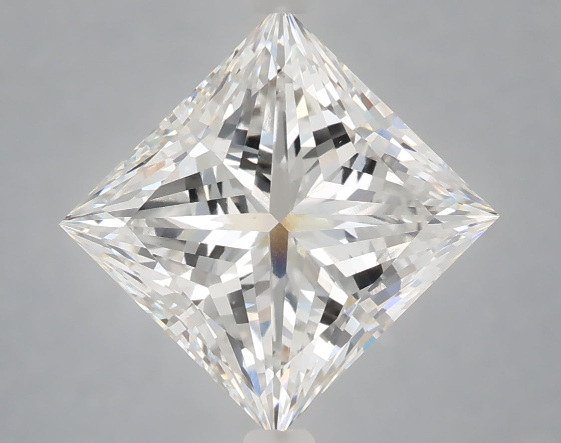 5.01 Carat Princess Shaped, Ideal Cut, E Color, VS2 Clarity, IGI Certified Lab Grown Diamond